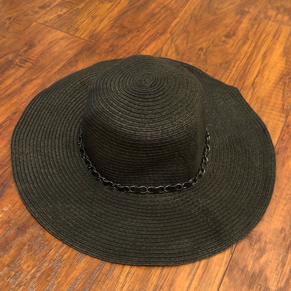 Black Floppy Sun Hat